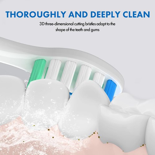 Philips Sonicare Replacement Toothbrush Heads - 10 Pack Soft Electric Brush Heads for Optimal Plaque Control | Compatible with HX9023/65 4100 5100 6100