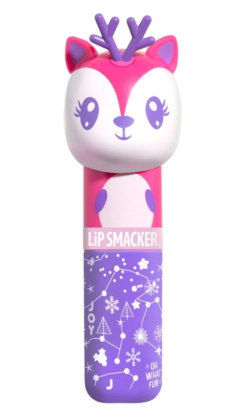 Lip Smacker Lippy Pals Lip Balm, Flavored Moisturizing, Smoothing Soft Shine, Hydrating & Protecting Fun Tasty Flavors, Cruelty-Free & Vegan - Reindeer