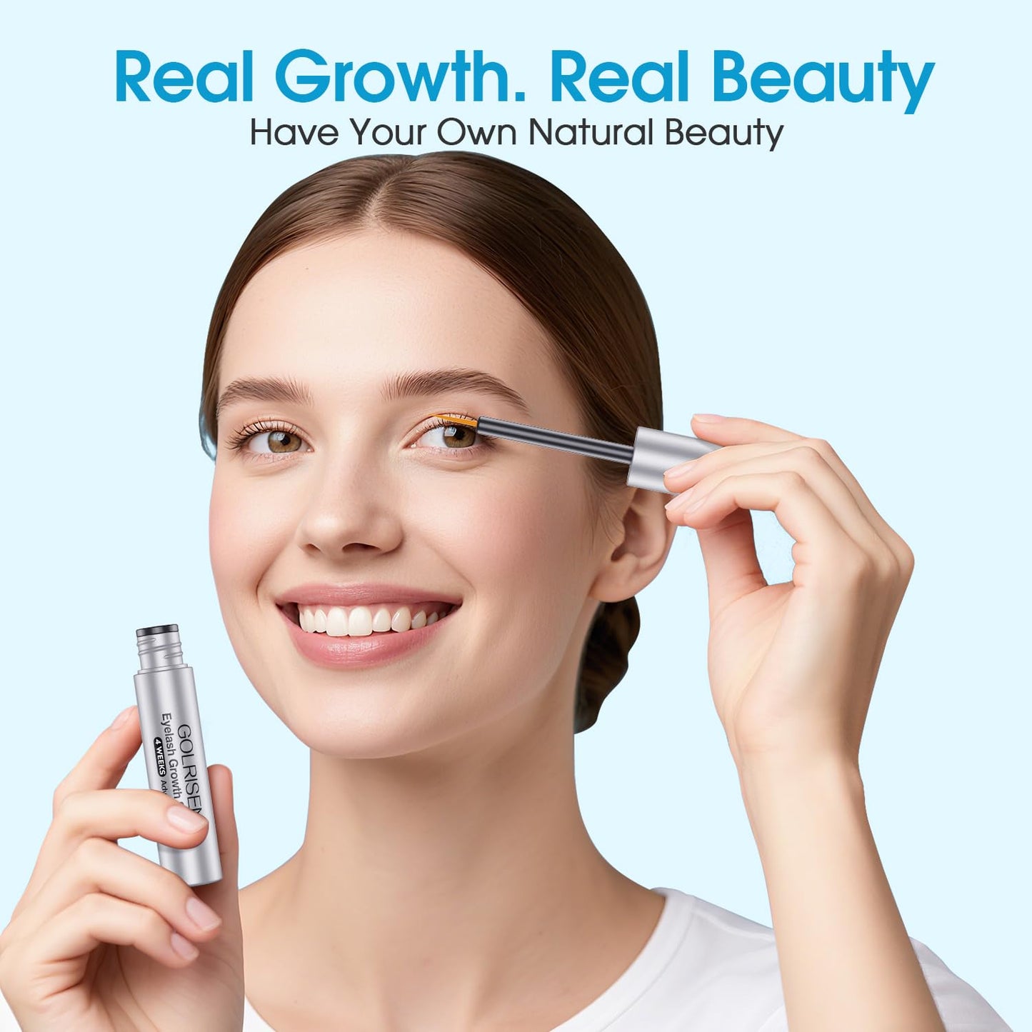 Skiennix Eyelash Growth Serum - Advanced Myristoyl Pentapeptide-4 Formula for Thicker, Longer Lashes | 4ml