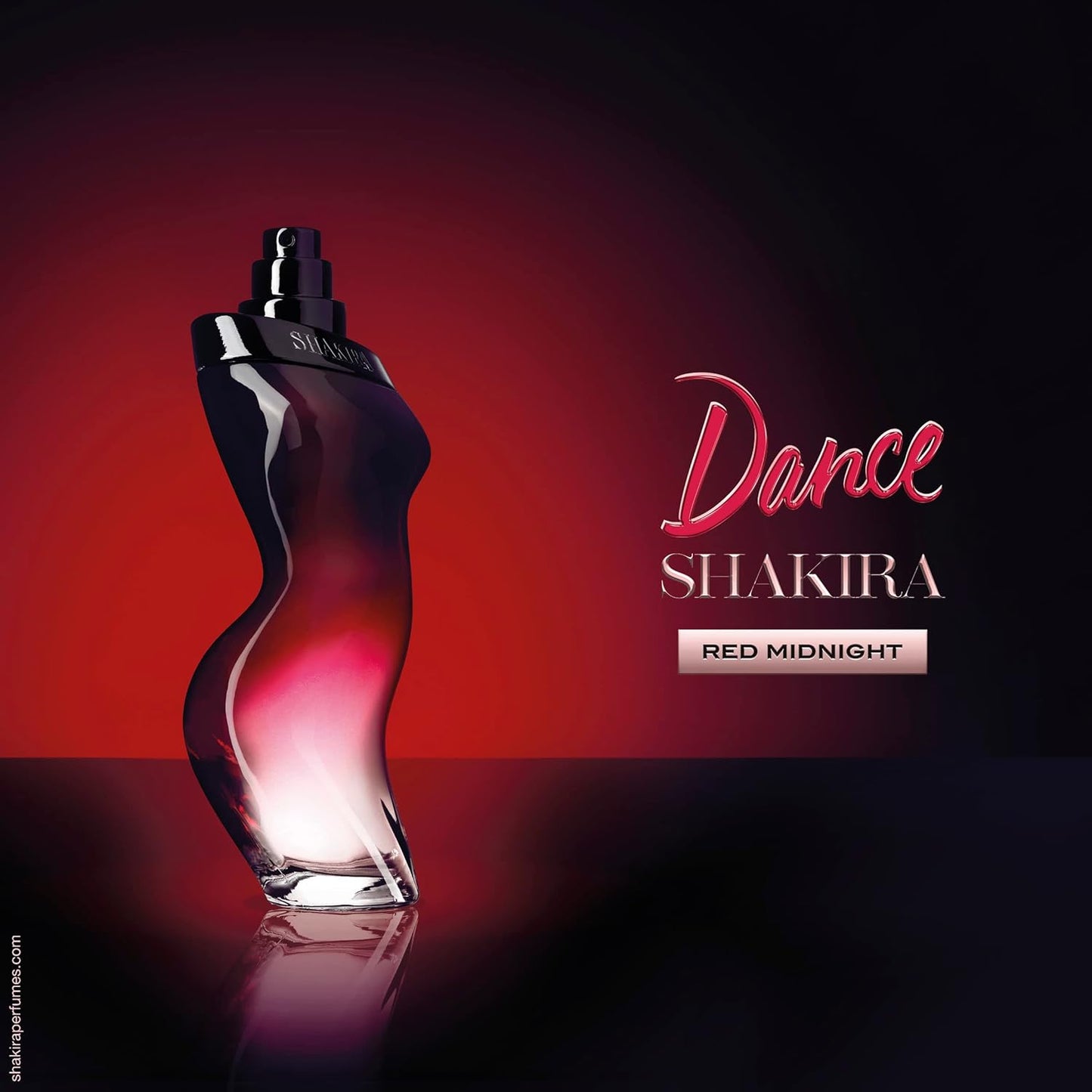 Shakira Red Midnight Eau de Toilette - Captivating Fragrance for Bold Women | 3.4 oz