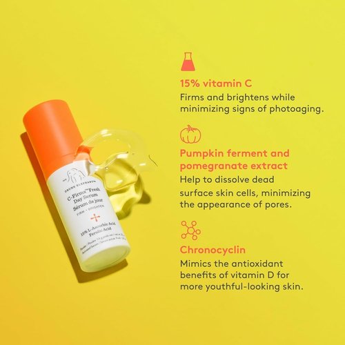 Drunk Elephant Hydra & Bright Skincare Set - C-Firma (9 ml) & B-Hydra (8 ml) - Clean, Cruelty-Free, Dermatologist-Tested