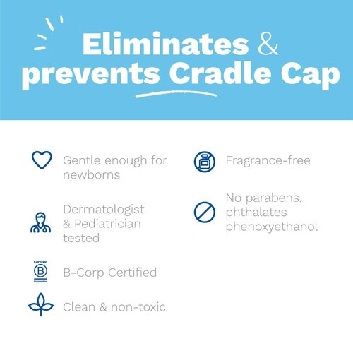 Mustela Cradle Cap Cream - Fragrance-Free Moisturizer for Newborns - Clinically Tested - 1.35 fl. oz.