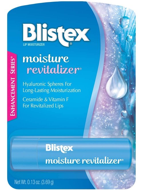 Blistex Moisture Revitalizer Lip Balm - Ceramide & Vitamin F with Hyaluronic Acid, 0.13 OZ | 2 Pack