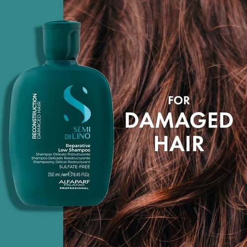 Alfaparf Milano Semi Di Lino Reconstruction Shampoo - Sulfate & Paraben Free for Damaged Hair | Professional Salon Quality