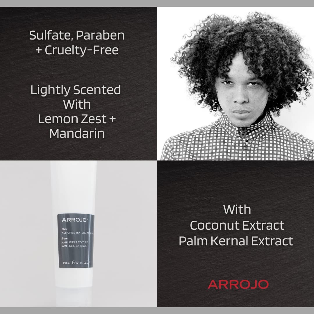 Arrojo Fiber Hair Styling Paste - Strong Hold & Textured Finish | 5.1 oz