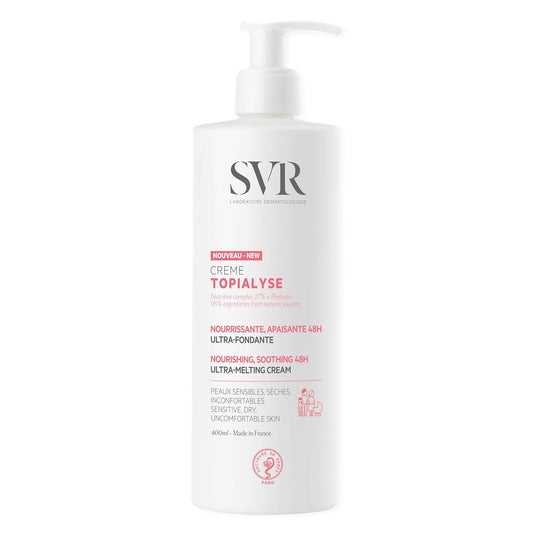 SVR Topialyse Cream - Nourishing & Soothing Face & Body Moisturizer for Dry Sensitive Skin | 13.5 Fl. Oz.