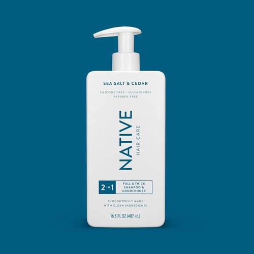Native Sea Salt & Cedar 2-in-1 Shampoo & Conditioner Set | Nourishing Formula, 16.5 fl oz