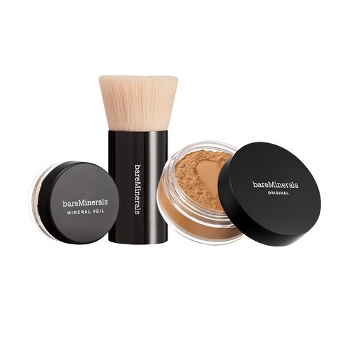bareMinerals Original Get Started Kit - 3-Piece Makeup Set with Full-Sized Foundation & Brush
