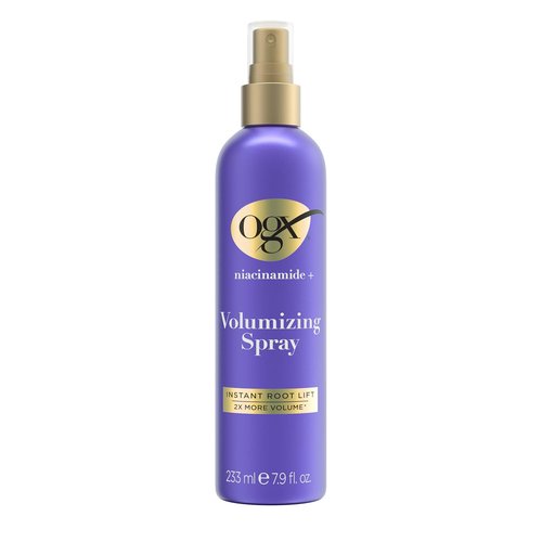 OGX Niacinamide Volumizing Spray - Instant Root Lift & 2X Volume for Fine Hair | Paraben-Free, 7.9 fl. oz