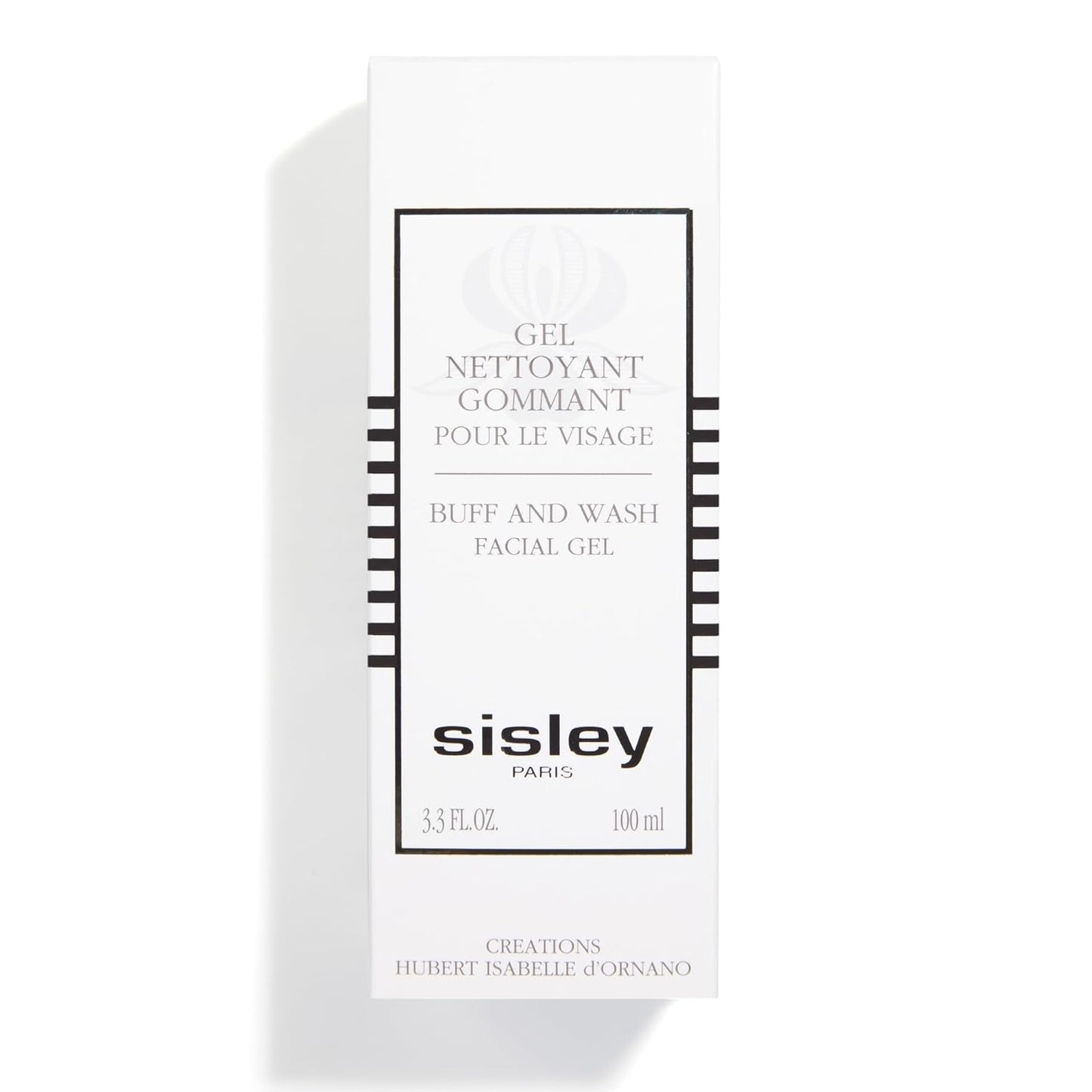 Sisley Paris Buff and Wash Facial Gel - Exfoliating Face Wash with Essential Oils - 100 mL for Soft, Luminous Skin