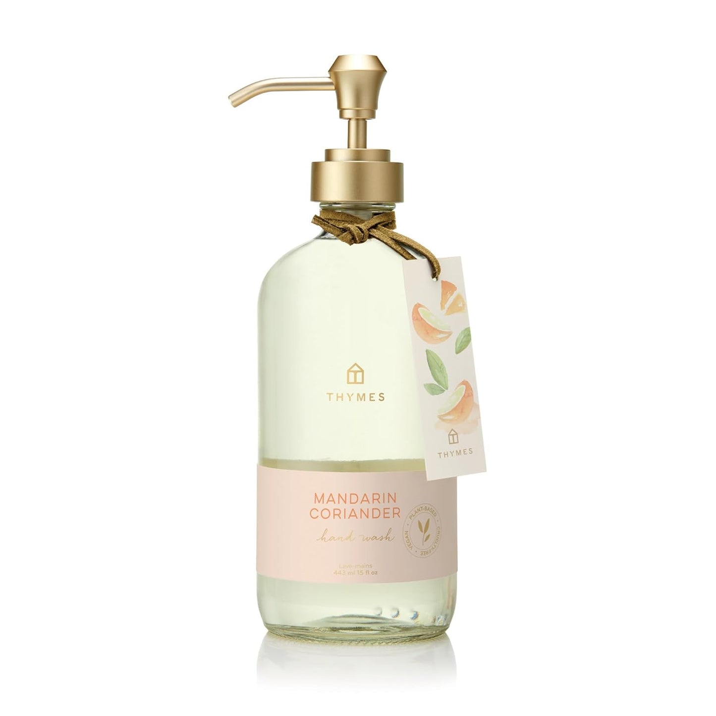 Thymes Hand Wash - Mandarin Coriander Scent - 15 Fl Oz Moisturizing Formula