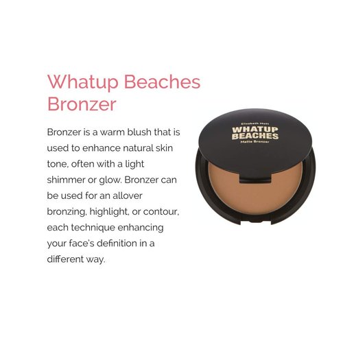 Elizabeth Mott Matte Bronzer Powder | Long-Lasting Natural Sun-Kissed Finish for All Skin Tones (10g)