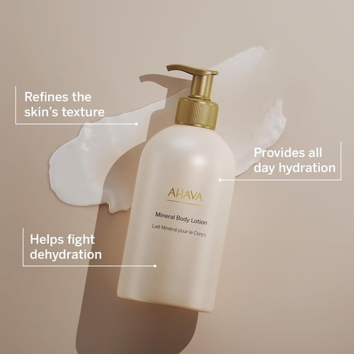 AHAVA Dead Sea Water Mineral Body Lotion - Daily Hydrating Formula with Osmoter & Natural Extracts