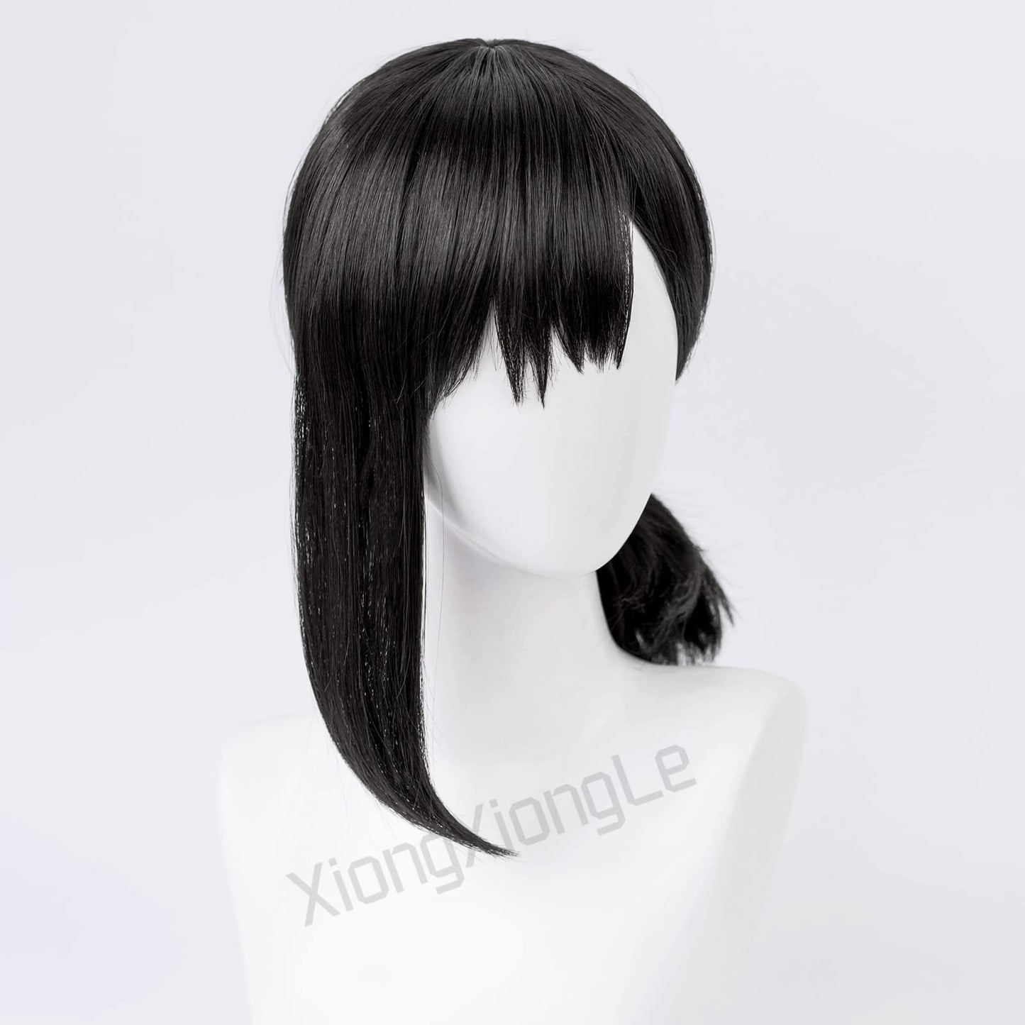 XiongXiongLe Anime Cosplay Wig Chainsaw Man Costume Wigs with Cap Wig Cos Role Playing for Party Halloween Christmas (Higashiyama Kobeni)