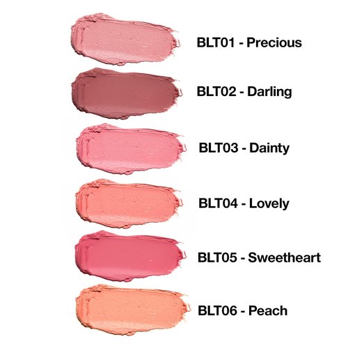 Palladio I'm Blushing 2-in-1 Cheek and Lip Tint - Buildable Cream Blush in Dainty | Hydrating & Long-Lasting