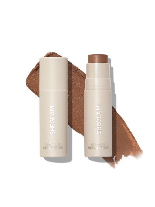 SheGlam Snatch 'n' Define Cream Contour Stick - Long Lasting, Highly Pigmented Bronzer in Earthy Sepia