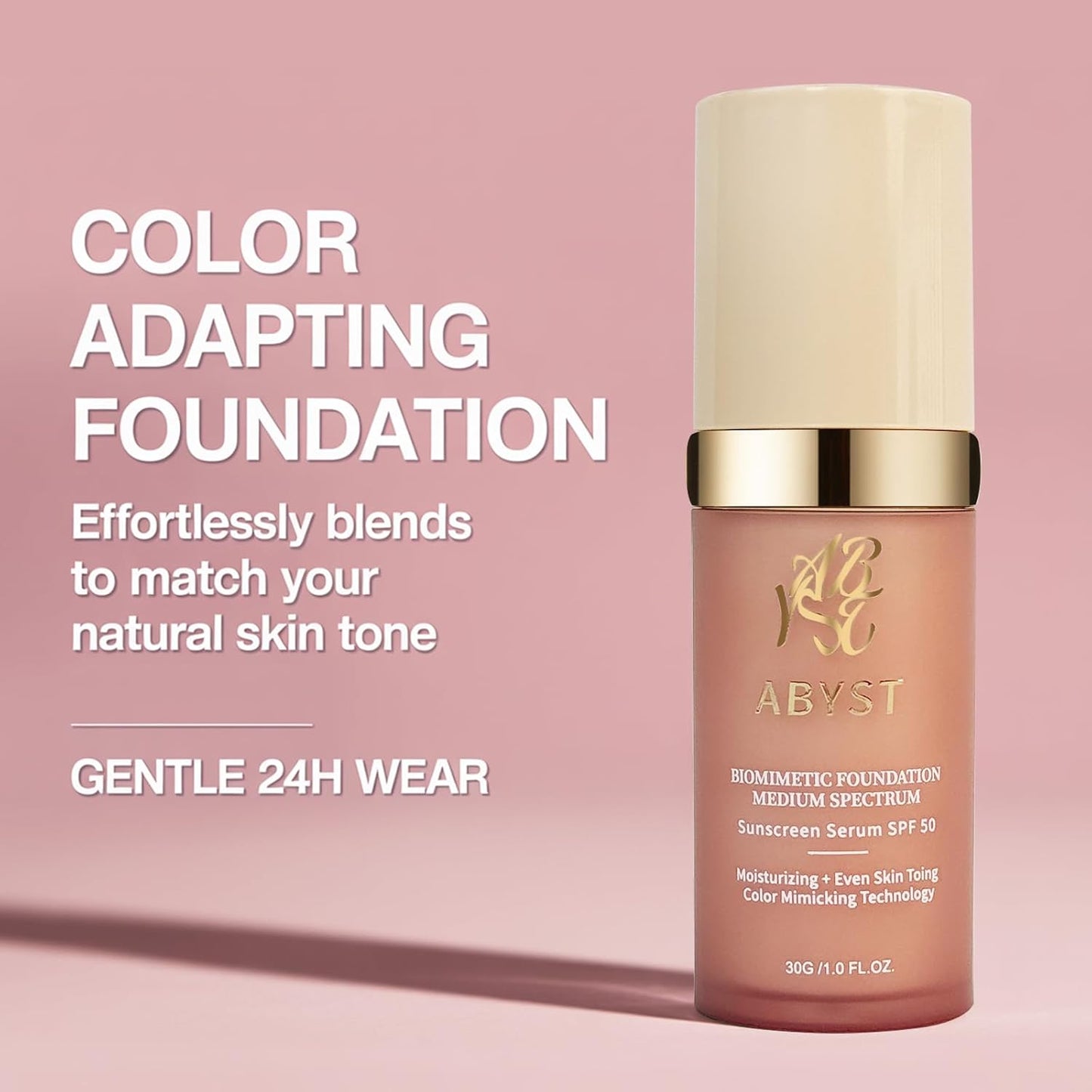 Skiennix 4-in-1 Color Changing Foundation - SPF 50 Adaptive Makeup Base for Perfect Skin Tone Match (#2 Neutral)