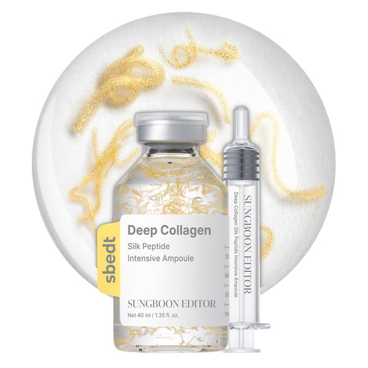 SUNGBOON EDITOR Glow Intensive Silk Peptide Ampoule - Hydrating Copper Peptides Serum for Smooth Skin | 1.35 fl oz