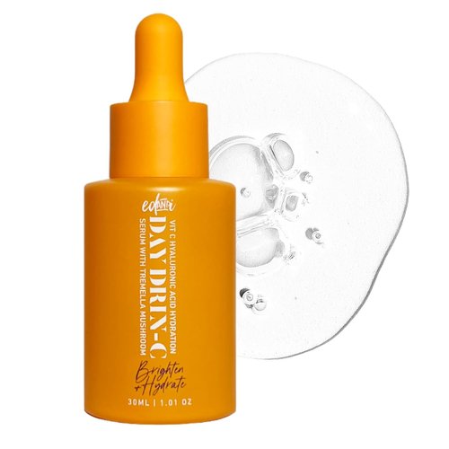 DAY DRIN-C Face Hydration Serum - 2 in 1 Formula with Vitamin C & Hyaluronic Acid, 1.01 oz