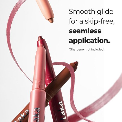 Laka Lip Liner - Rich Cream Glide Texture for Smooth Application | Semi-Matte Finish, 0.02oz #01 Bare Memory