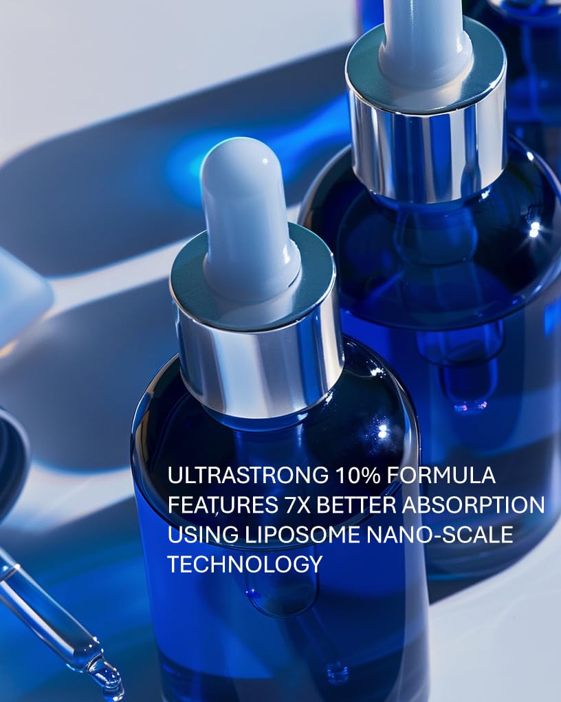 Skiennix Copper Peptide Serum for Hair Growth - 10% Formula with 7x Liposomal Absorption - Made in USA
