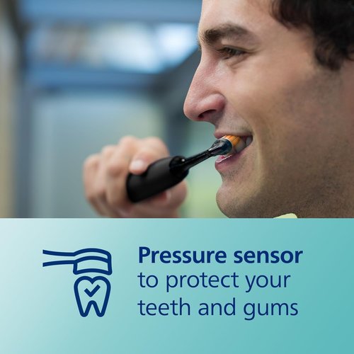 Philips Sonicare DiamondClean Electric Toothbrush Set - 2 Sonic Brushes with Travel Cases & A3 Heads | Black & Rose Gold