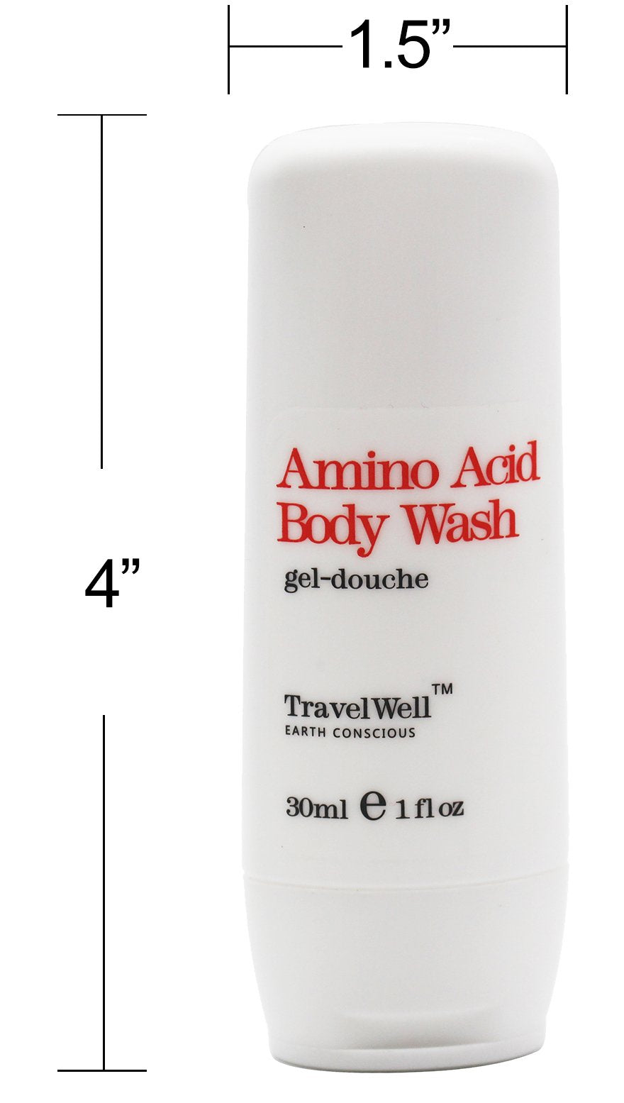 Travel Well Individually Wrapped Travel Size Guest Body Wash 1.0 Fl Oz/30ml 50 Bottles | Travel Size Toiletries | Hotel Toiletries Amenities