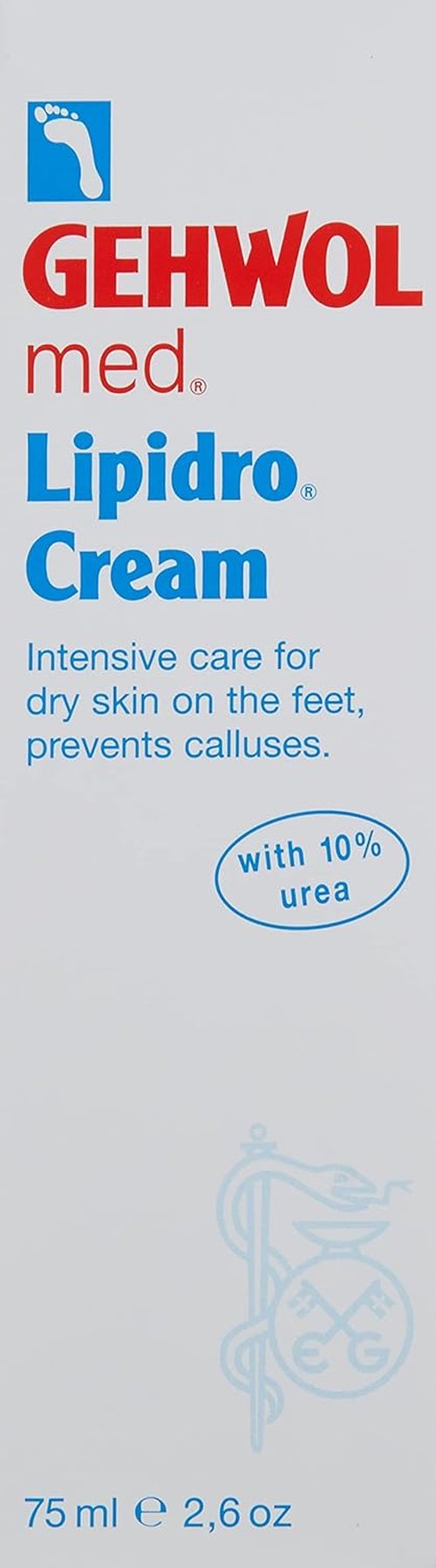 Gehwol Med Lipidro Cream - Hydrating Skin Moisturizer for Unisex | 2.6 Fl Oz Tube