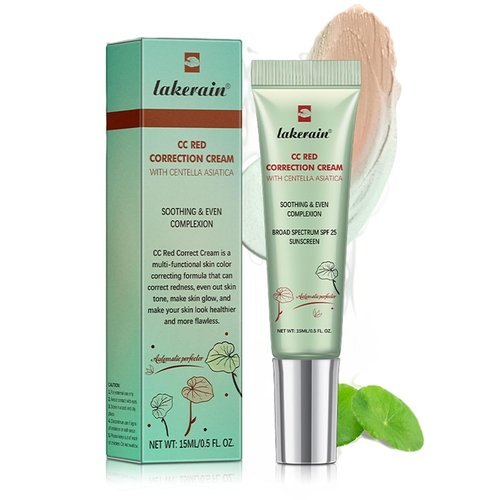 **CC Cream Red Corrector by [Brand Name] - Lightweight Redness Corrector with SPF Protection | Medium Coverage for Blemishes**