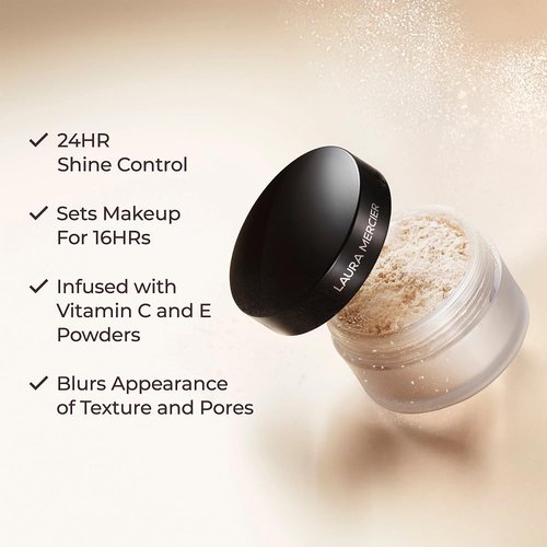 Laura Mercier Translucent Loose Setting Powder - 24HR Shine Control, Soft Matte Finish, 4 Shades
