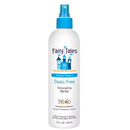 Fairy Tales Tangle Tamer Detangling Spray - Static Free Formula for Kids - 12 oz, Paraben & Sulfate Free