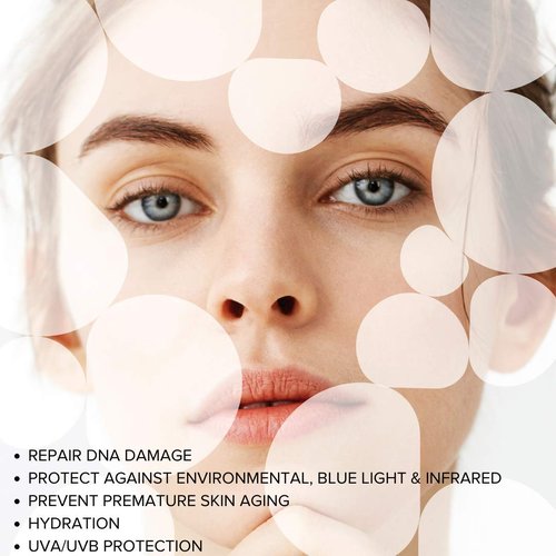 Priori Skincare Tetra Sunscreen Lotion - Broad Spectrum SPF 55 | Universal Skin Tint, Zinc Oxide, 1.7 fl oz