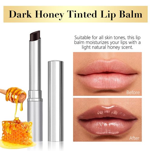 Black Cherry Nude Tinted Lip Balm - Sheer Hydrating Lipstick for All Skin Types | Long-Lasting Moisturizing Tint