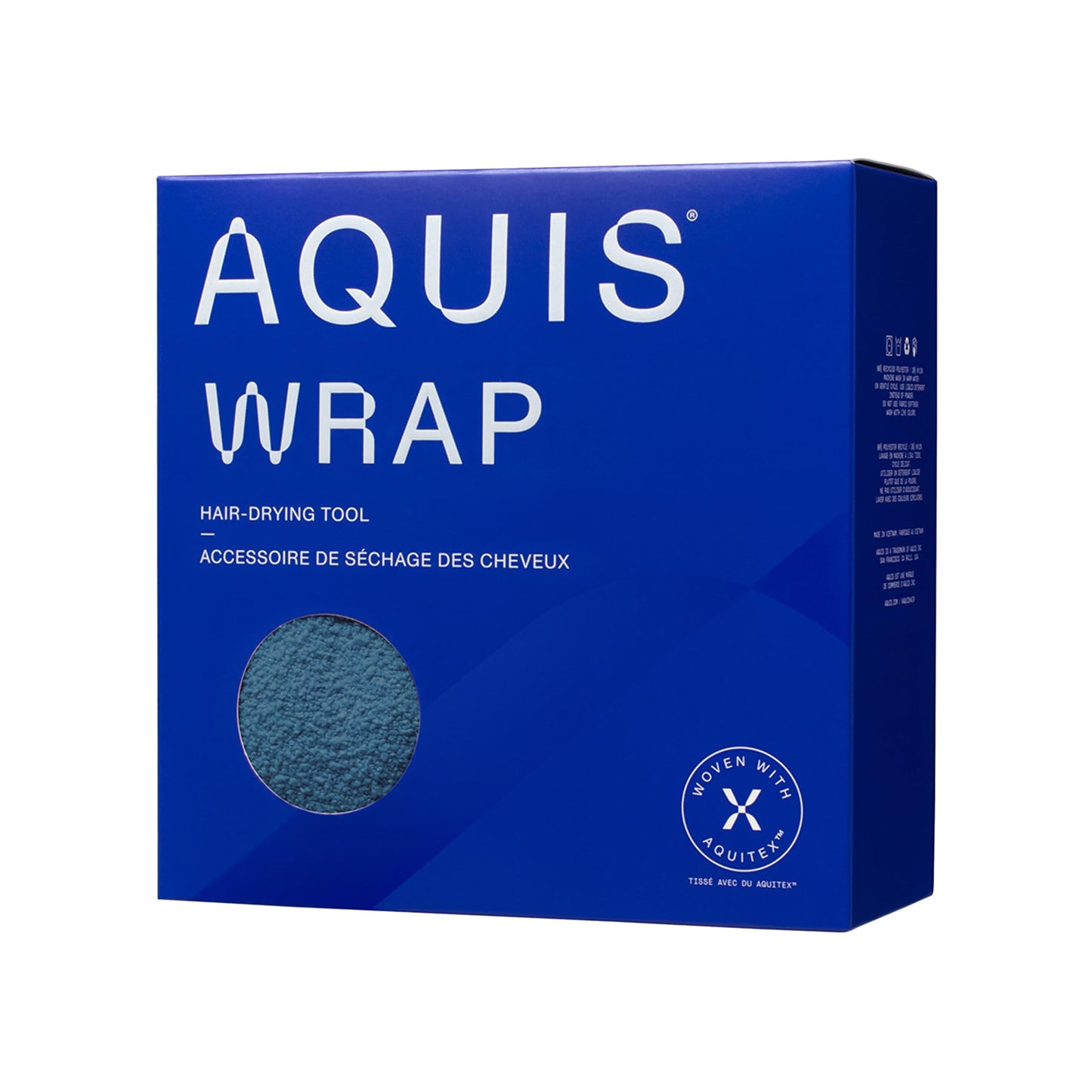 AQUIS Hair Wrap Hair-Drying Tool Bundle, Water-Wicking, Ultra-Absorbent Recycled Microfiber