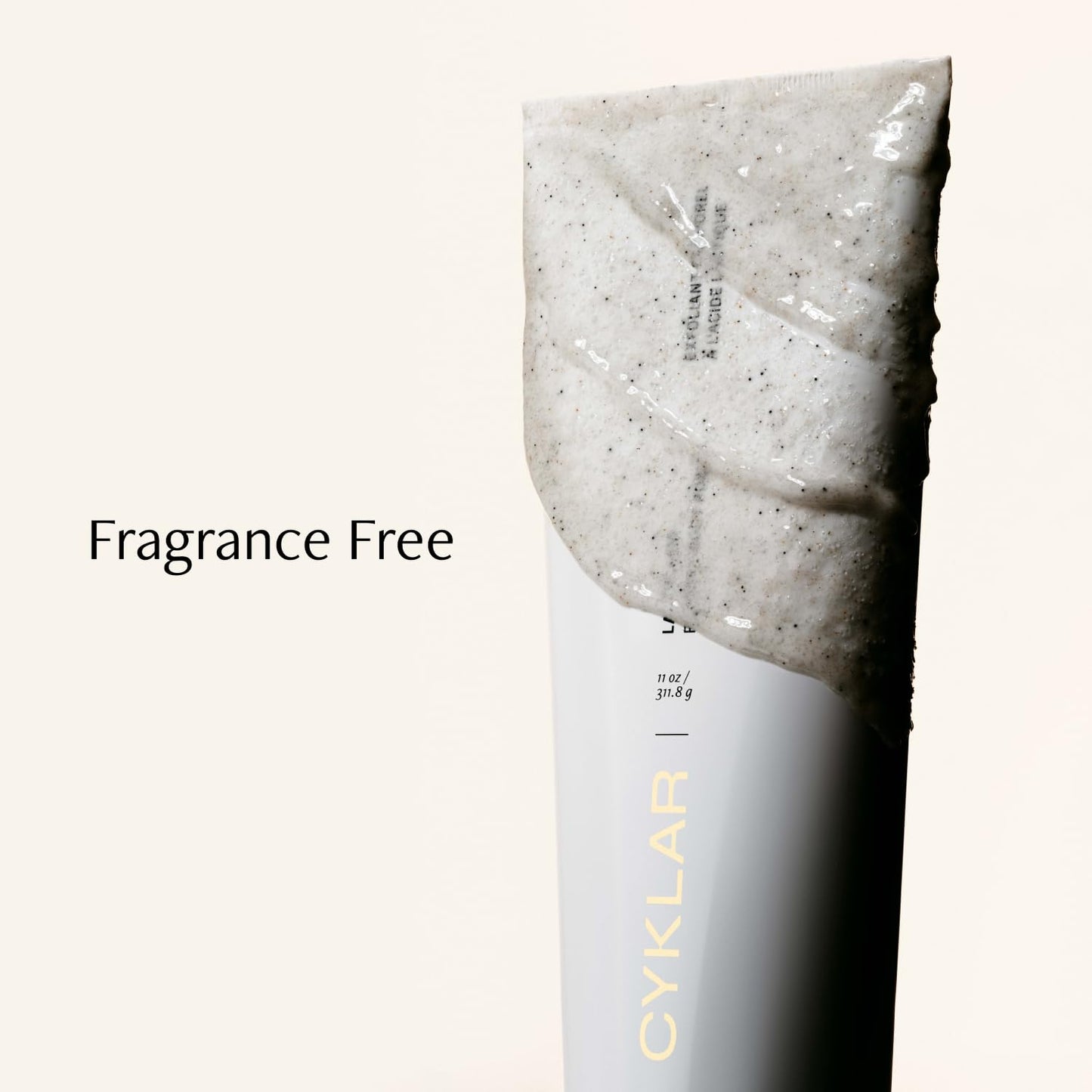 Cyklar Lactic Acid Body Polish - Chemical Exfoliator with AHAs & Volcanic Pumice | Hydrating, Fragrance-Free, 11 fl oz