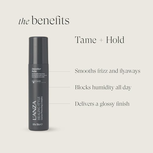 L'ANZA Healing Style Texture Cream - Frizz Taming Smoothing Balm for Natural Finish | Color Safe & Anti-Humidity