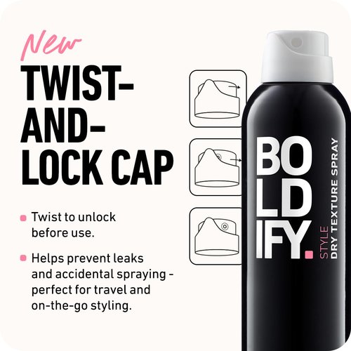 Boldify Dry Texture Spray - Volumizing Hair Spray for Fine Hair - Stylist Recommended for Men & Women