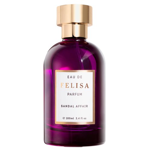 Felisa Sandal Affair Eau de Parfum (3.4 fl oz) – Long Lasting Vegan Aromatic Woody Perfume, Elegant, a bright wood Fragrance with Bergamot, Cardamom and Sandalwood