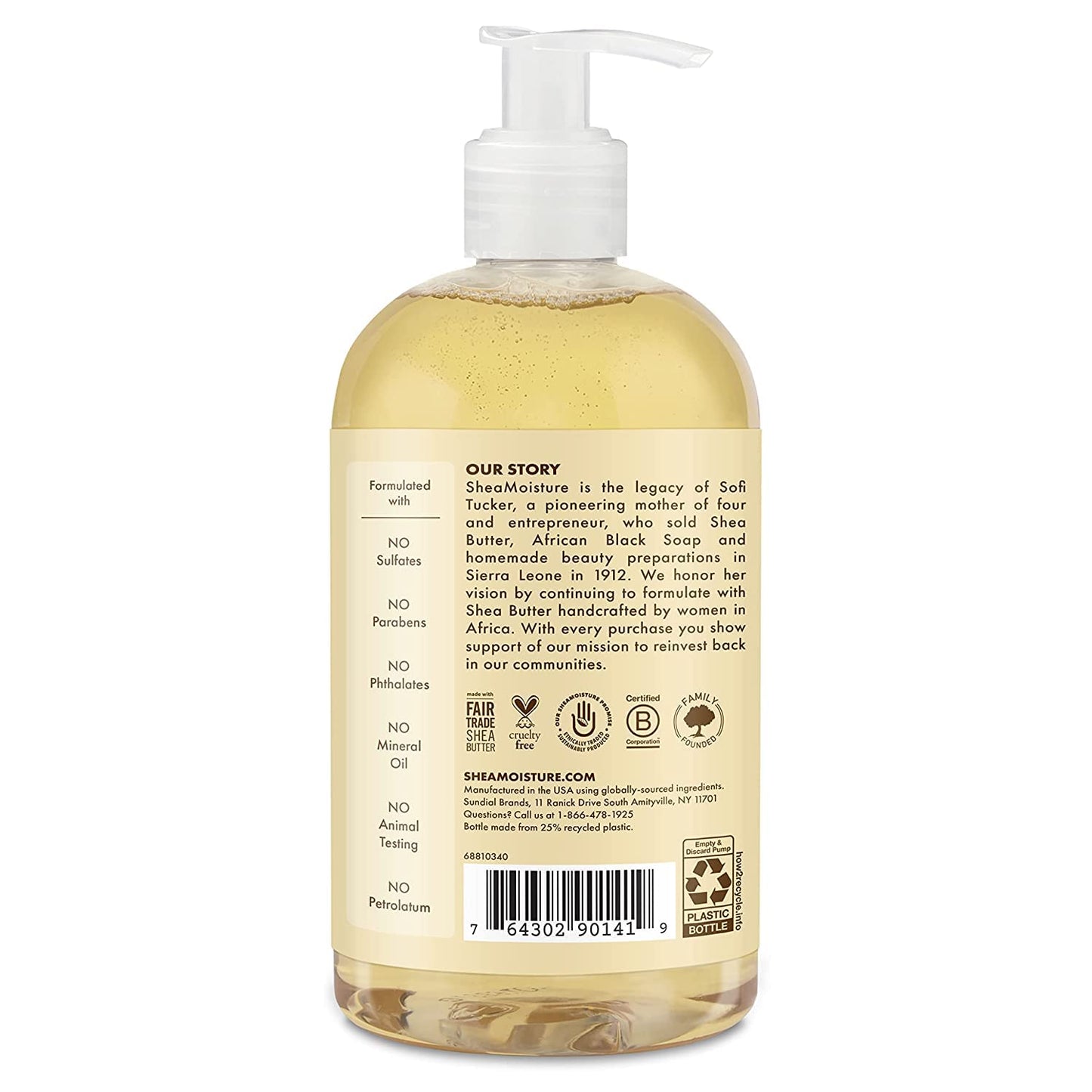 SheaMoisture Baby Wash & Shampoo - Raw Shea, Chamomile & Argan Oil for All Skin Types | 13 oz Gold