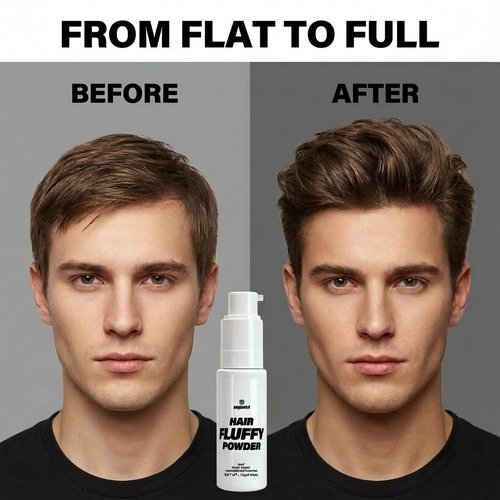 Adglamful Hair Texture Powder for Men, Lightweight & Long-lasting Styling Powder for Matte Finish, Medium Hold for Volume Boost, Easy to Apply, 25g/0.88oz