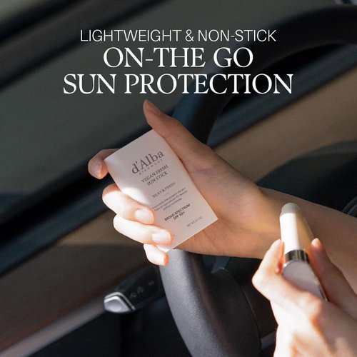 d'alba Piedmont Air Fit Fresh Sun Stick - Broad Spectrum SPF 50+ | Non-Sticky Vegan Sun Protection (0.7 Oz)