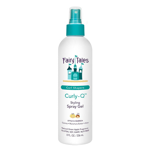 Fairy Tales Curly Q Kids Styling Spray Gel - Paraben & Sulfate Free, 8oz | Perfect for All Curl Types