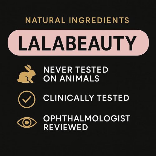LalaBeautyCo Lash Growth Serum - Longer, Thicker Lashes with Peptide & Biotin Formula | Ophthalmologist Tested, Cruelty-Free