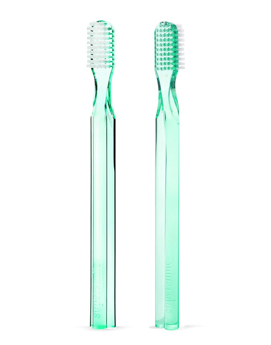 Supersmile Toothbrush - New Generation Design with 45° Soft Nylon Bristles | Ergonomic Handle for ADA Recommended Brushing Angle