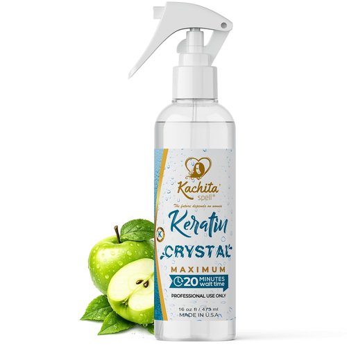 Kachita Spell Keratin Hair Straightening Treatment Spray - 20-Minute Express Formula, 16 fl oz
