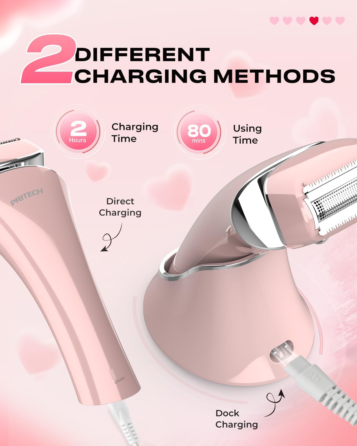 Skiennix Electric Razor for Women - Rechargeable Waterproof Shaver for Legs & Bikini | Extra Foil Blade Included