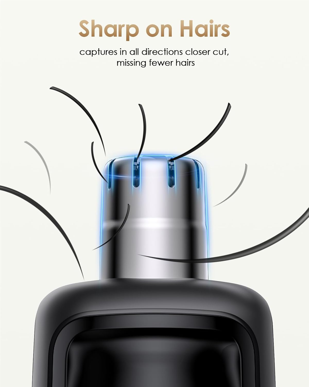 Skiennix Nose and Ear Blade Replacement Head - Waterproof 360° Precision Dual Blade, Rust Resistant Stainless Steel