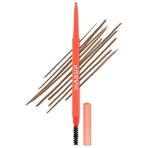 Makup Beauty Skinny Brow - Ultra Thin Waterproof Eyebrow Pencil for Natural Hair-Like Strokes | Light Brown (Warm Taupe)