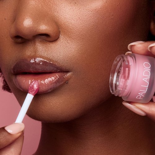 Palladio Lip Mask - Intense Overnight Moisturizer for Nourishing & Repairing Dry Lips | Hydrating Shea Butter & Sweet Cherry Infusion
