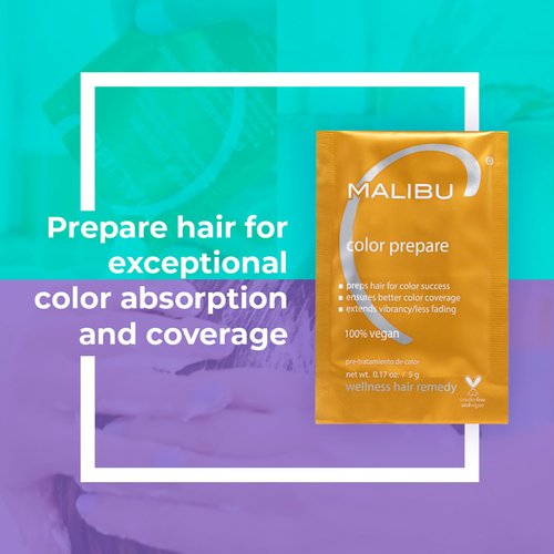 Malibu C Color Prepare Hair Remedy - Extend Vibrancy & Counteract Dullness - Antioxidant Blend